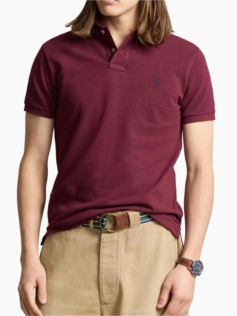 Polo by Ralph Lauren Men’s Maroon Short-Sleeve Polo